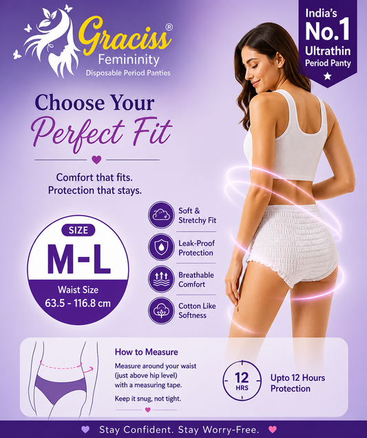 PERIOD PANTY-DISPOSABLE (M-L SIZE)