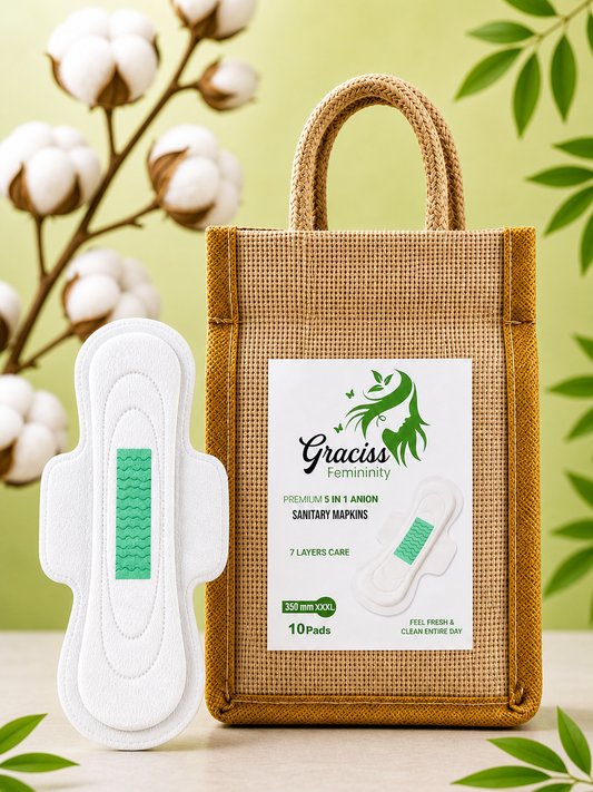 GRACISS ANION SANITARY NAPKIN XXXLSIZE 350MM -(6PADS/10PADS/20PADS)