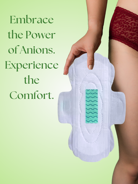 Graciss natural Sanitary Napkins for Women Anion |Day Pads | Rash-Free Sanitary Pads | Normal Flow L 240mm-6 pieces pack